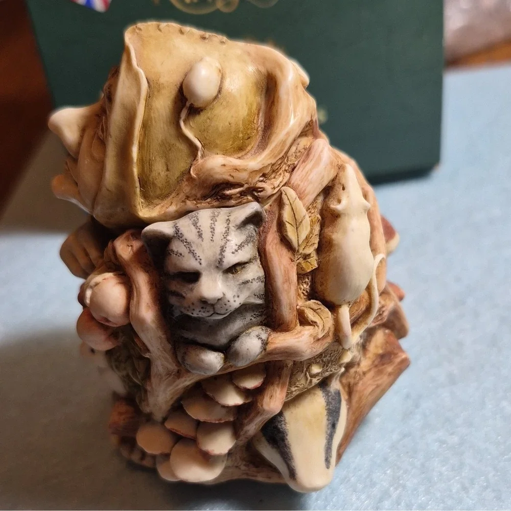 HARMONY KINGDOM Treasure Jests Greenman's Briar 2004 Resin Trinket Boxed